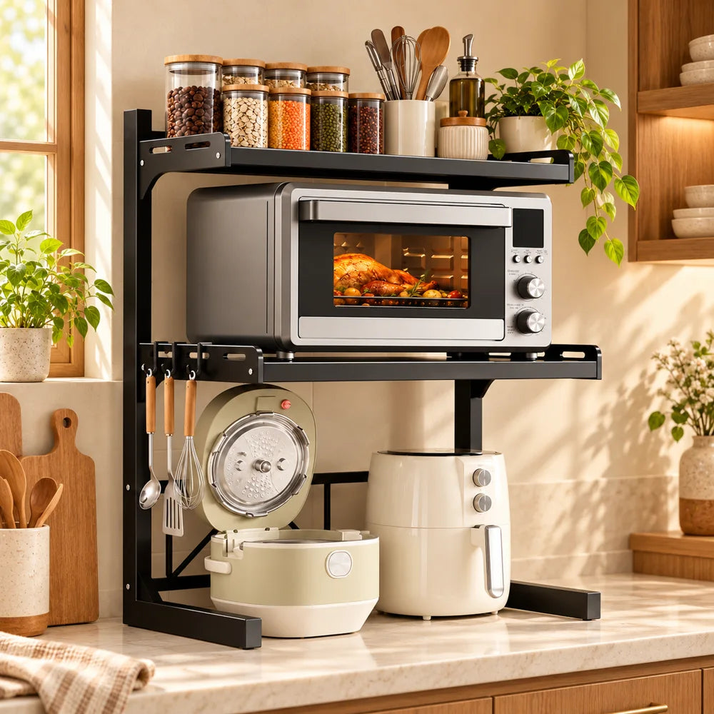 Adjustable Appliance Rack Three-Tier Frame — view 6