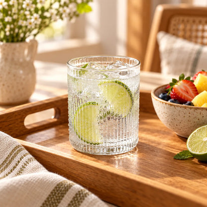 Classic Ribbed Glass Tumbler (300 ml) — view 3