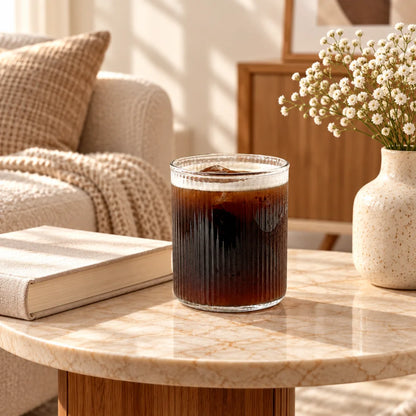 Classic Ribbed Glass Tumbler (300 ml) — view 4