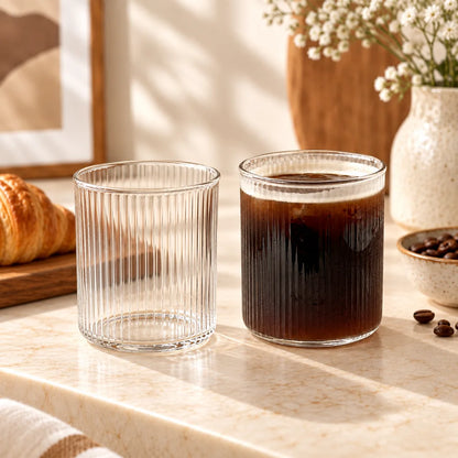 Classic Ribbed Glass Tumbler (300 ml) — view 6