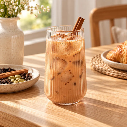 Large Ribbed Everyday Glass (500 ml) — view 3