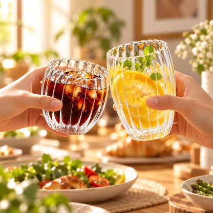 Ribbed Double-Wall Oval Glass (250 ml) — view 5