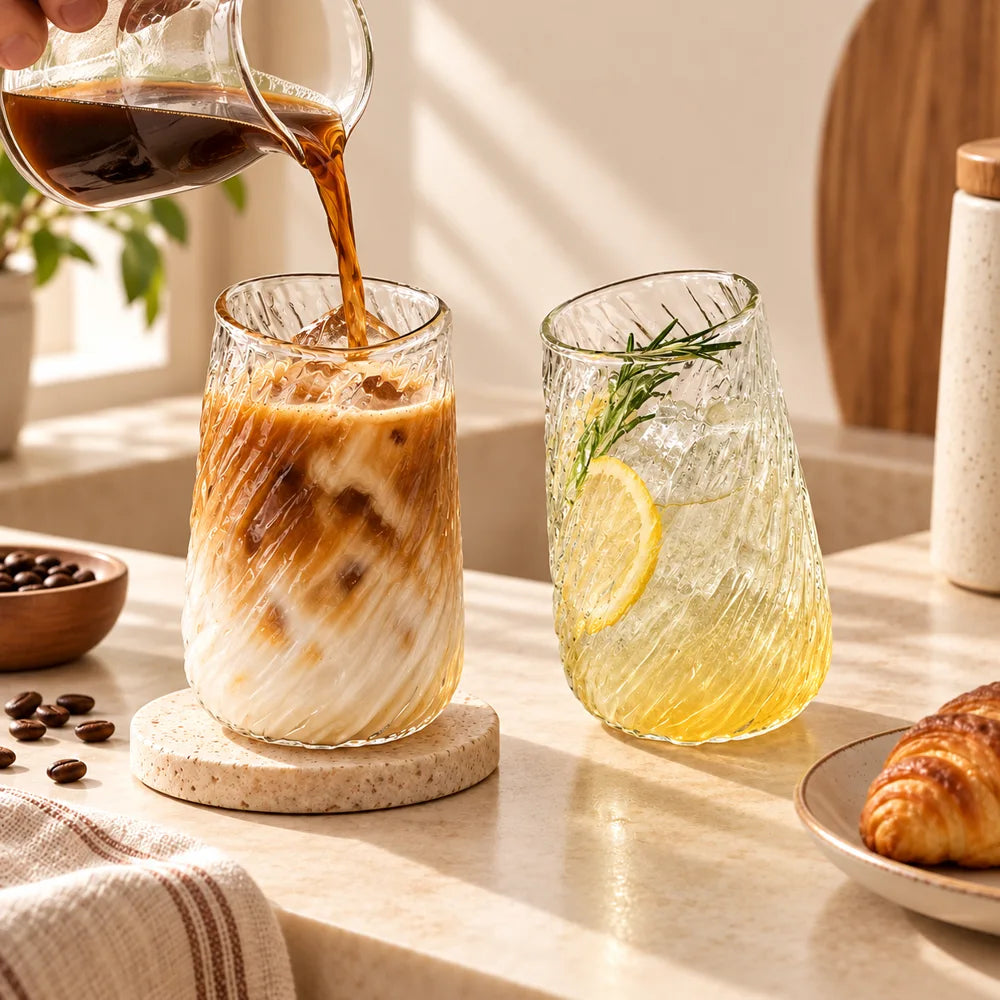 Whirl Iced Coffee Glass Tall (400 ml) — view 2
