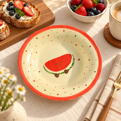 Watermelon Ceramic Side Plate (8 Inch) — view 1