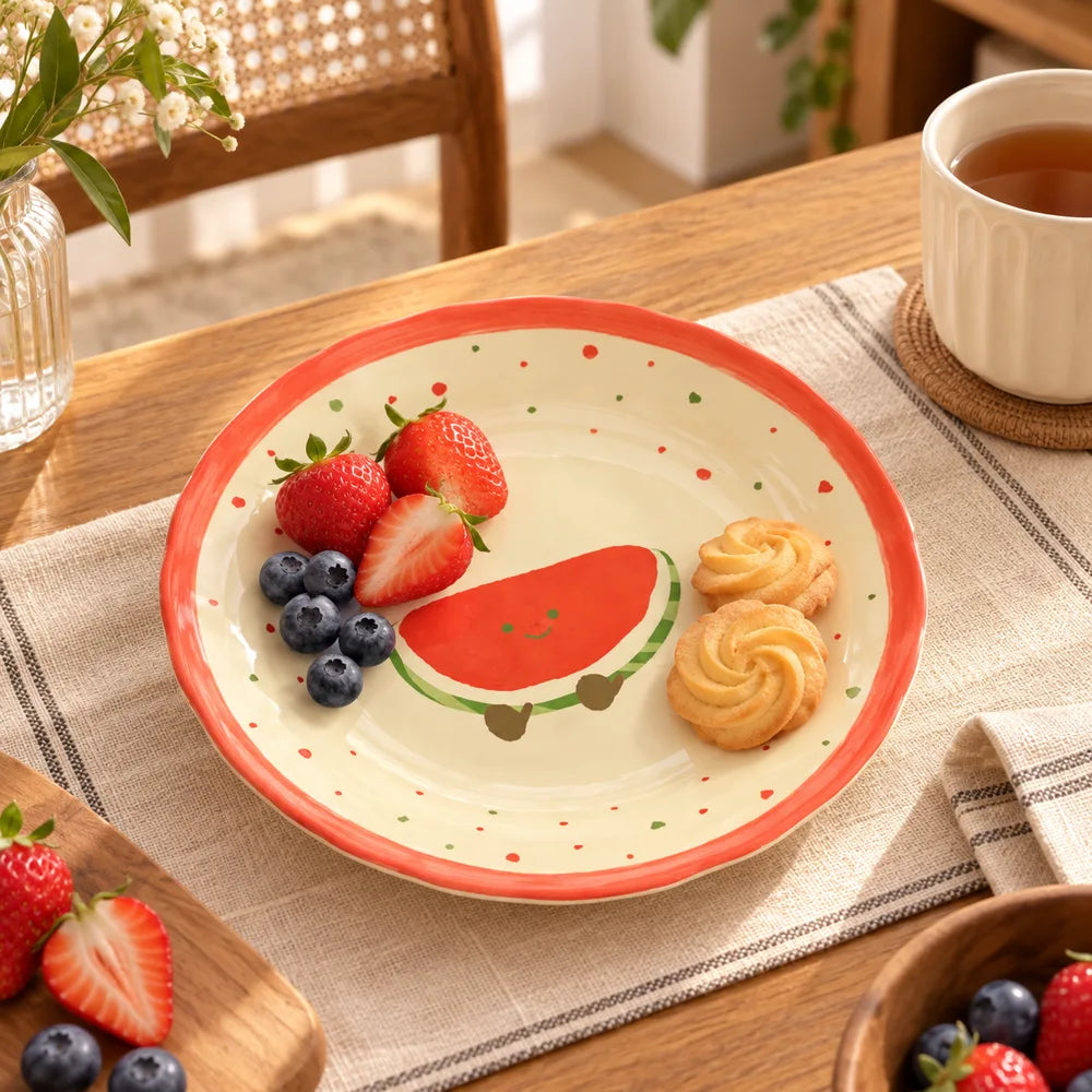 Watermelon Ceramic Side Plate (8 Inch) — view 3