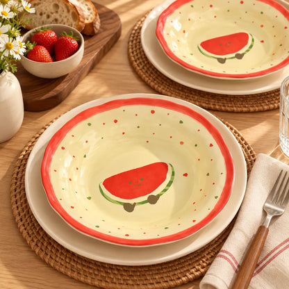 Watermelon Ceramic Side Plate (8 Inch) — view 4