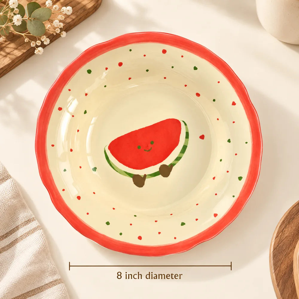 Watermelon Ceramic Side Plate (8 Inch) — view 5