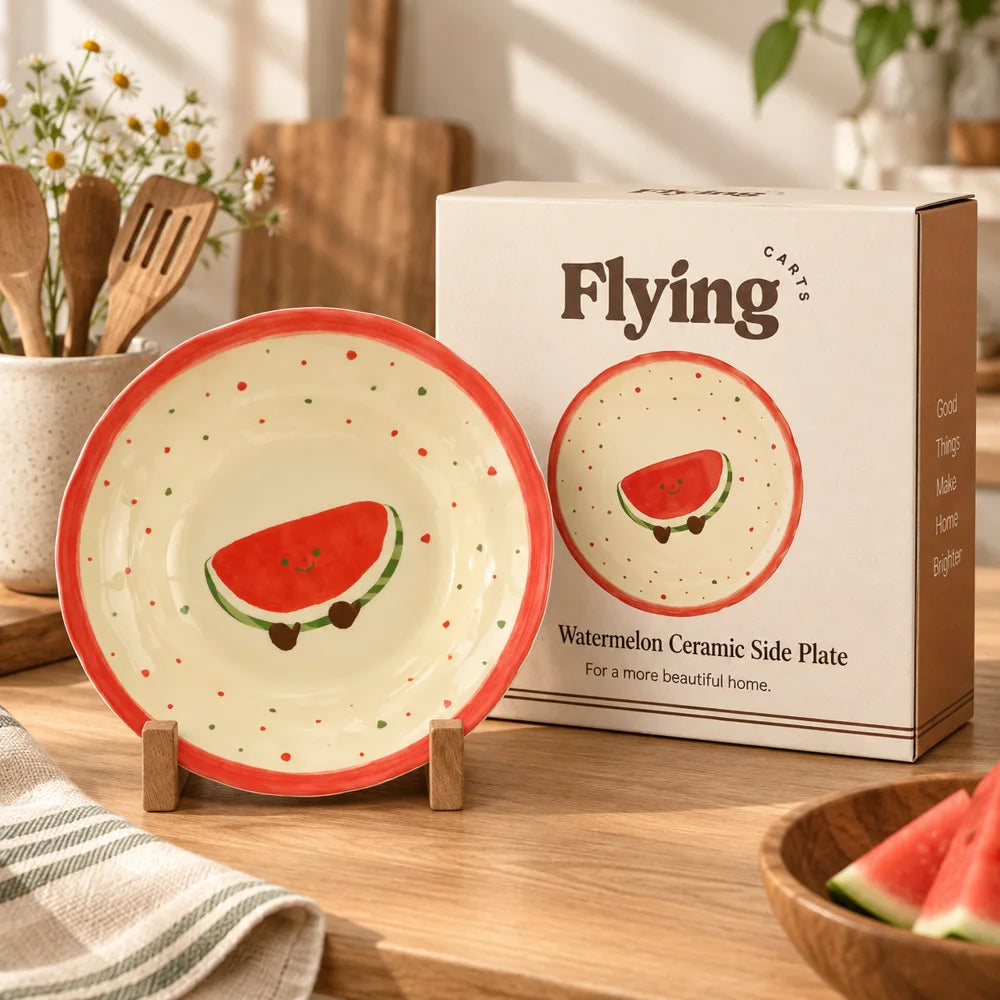 Watermelon Ceramic Side Plate (8 Inch) — view 6