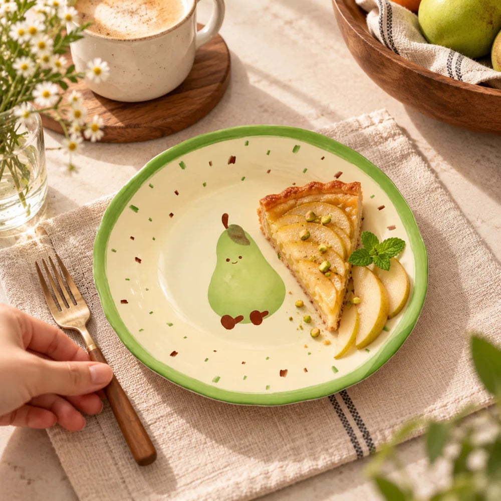 Pear Ceramic Side Plate (8 Inch) — view 2