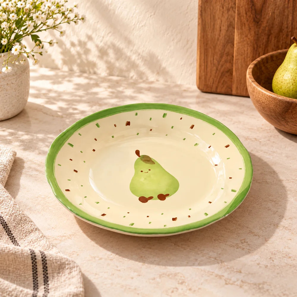 Pear Ceramic Side Plate (8 Inch) — view 4