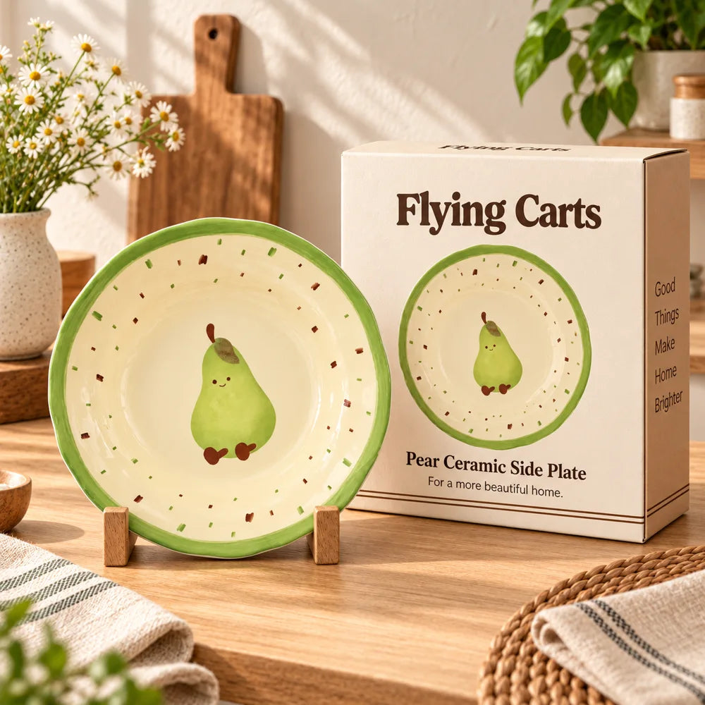 Pear Ceramic Side Plate (8 Inch) — view 6