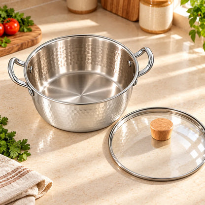 Lidded Steel Sukiyaki Pot (20 cm & Lid) — view 4