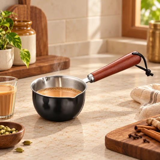 Wood-Handle Mini Pouring Pan (10 cm) — view 1