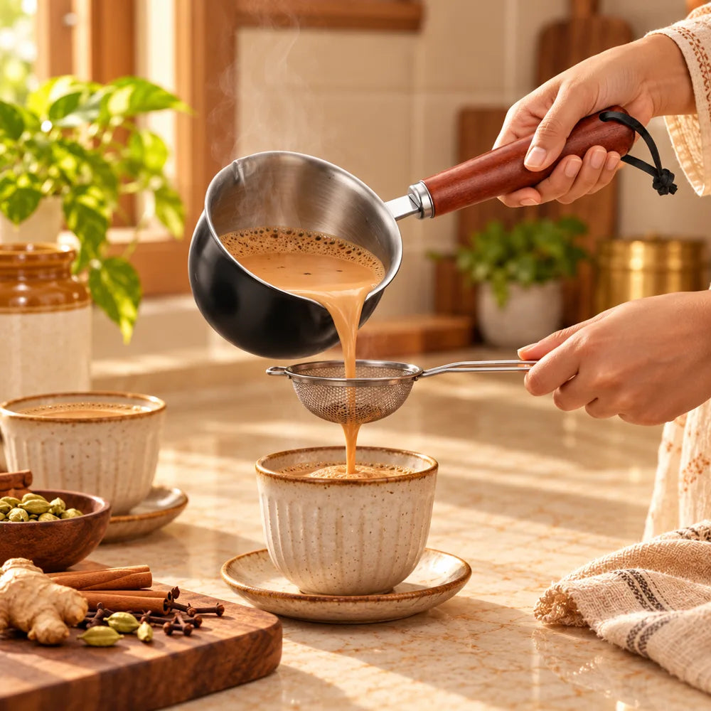 Wood-Handle Mini Pouring Pan (10 cm) — view 2