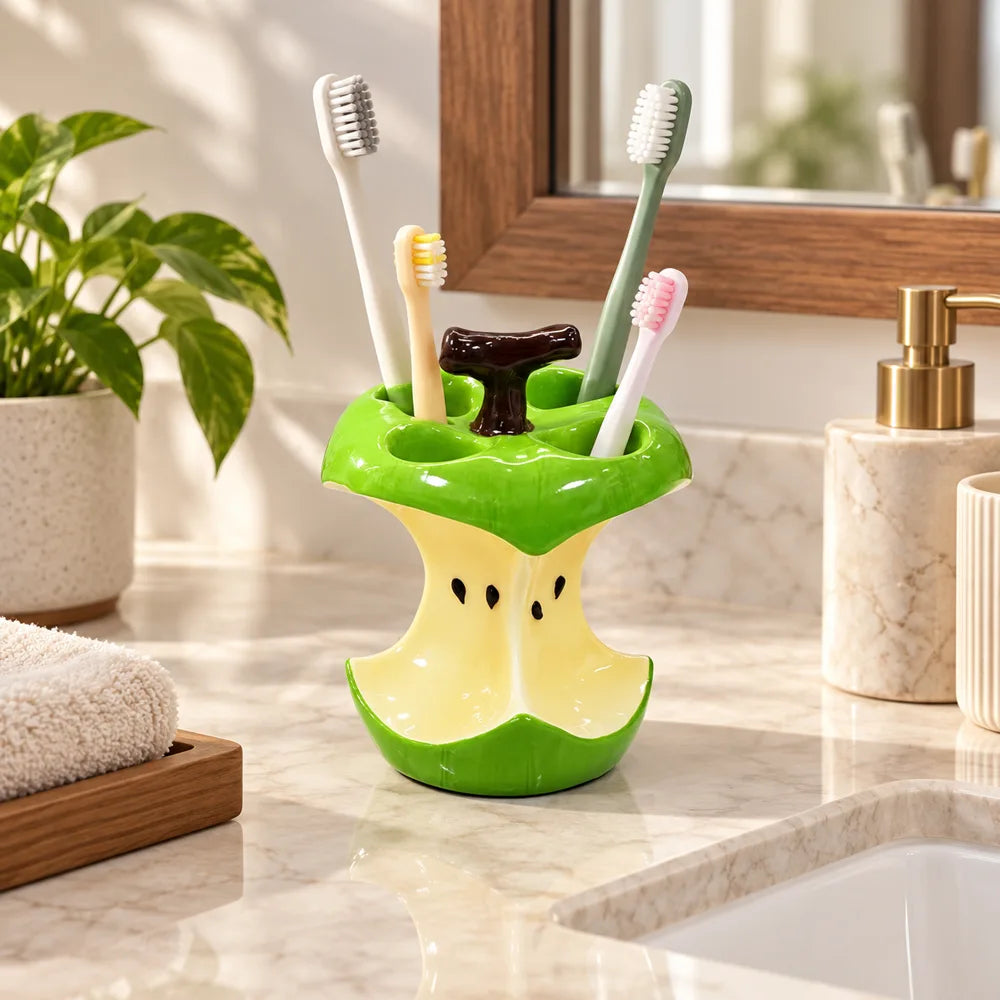 Apple Core Toothbrush Holder Manual Brushes (4 Slots) — view 3