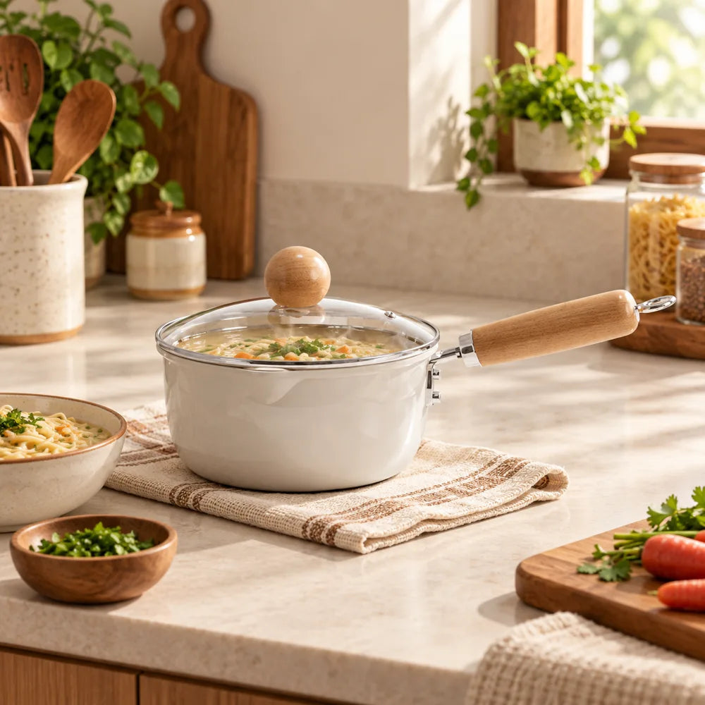 Pastel Milk & Noodle Pan (16 cm & Lid) — view 1