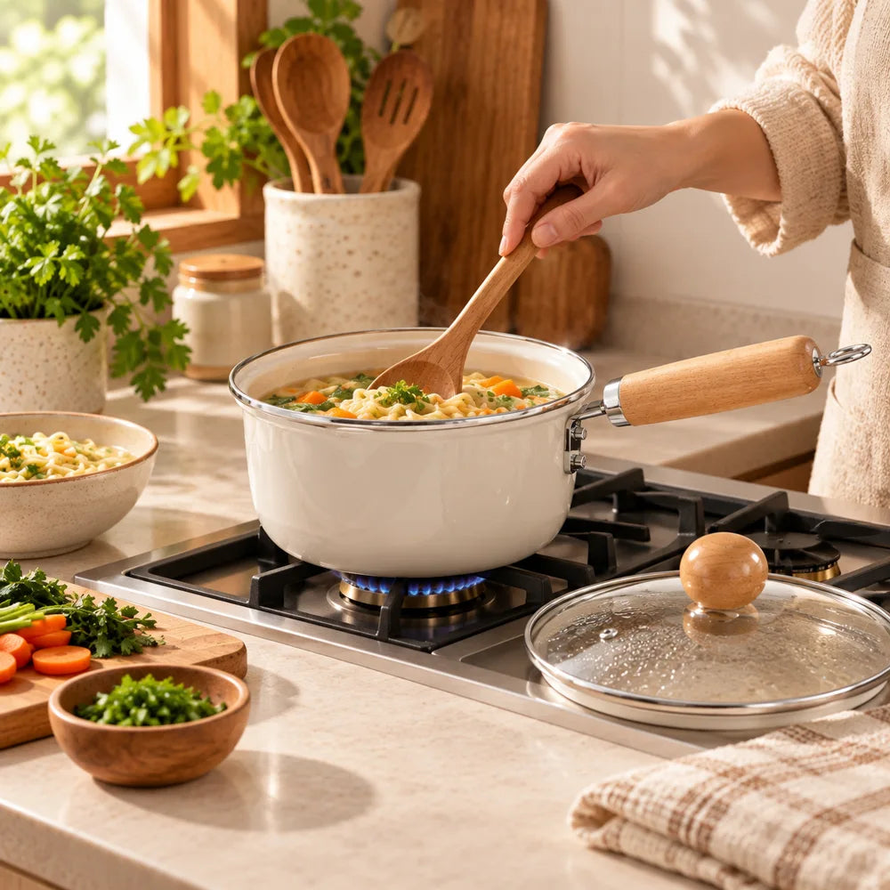 Pastel Milk & Noodle Pan (16 cm & Lid) — view 2
