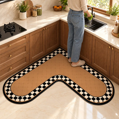 Heritage L Mat Camel Border (90 × 90 × 45 cm) — view 2