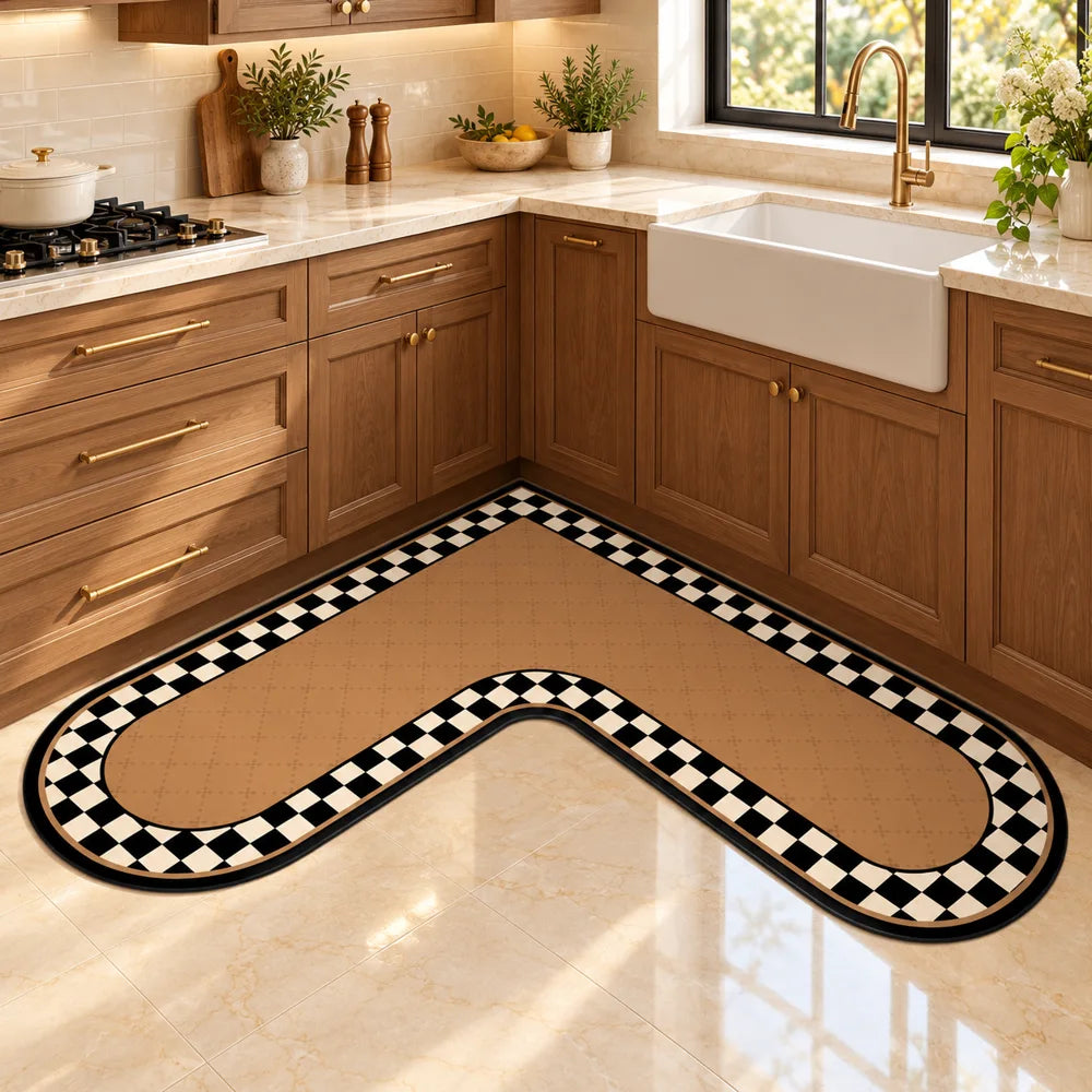Heritage L Mat Camel Border (90 × 90 × 45 cm) — view 3