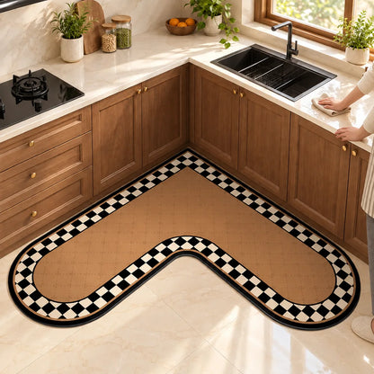 Heritage L Mat Camel Border (90 × 90 × 45 cm) — view 4