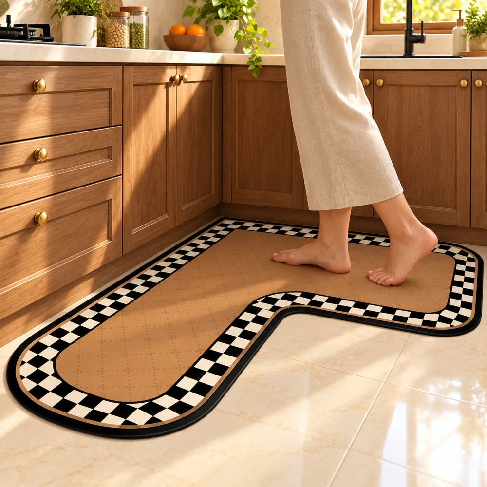 Heritage L Mat Camel Border (90 × 90 × 45 cm) — view 5