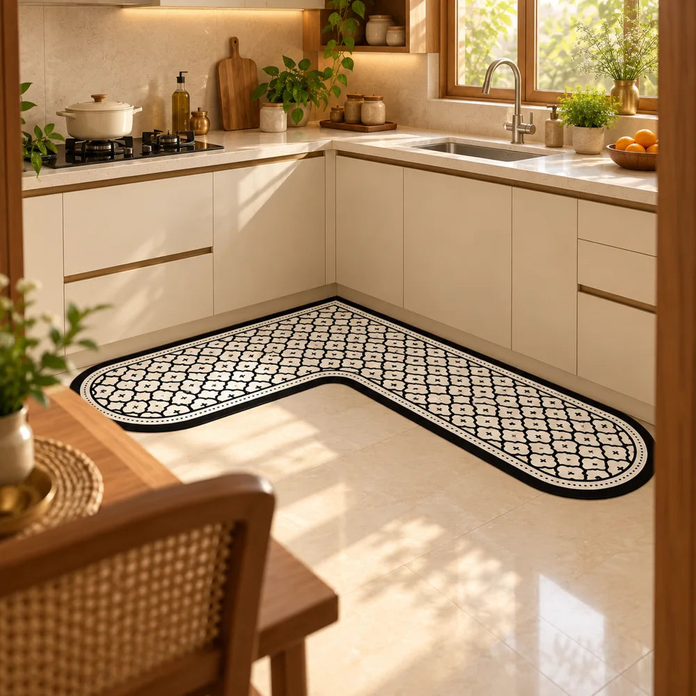 Maison L Mat Diamond Lattice (120 × 120 cm) — view 3