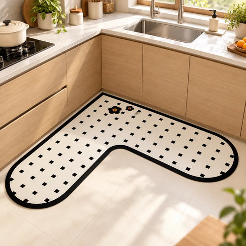 Maison L Mat Corner Blossom (120 × 120 cm) — view 1