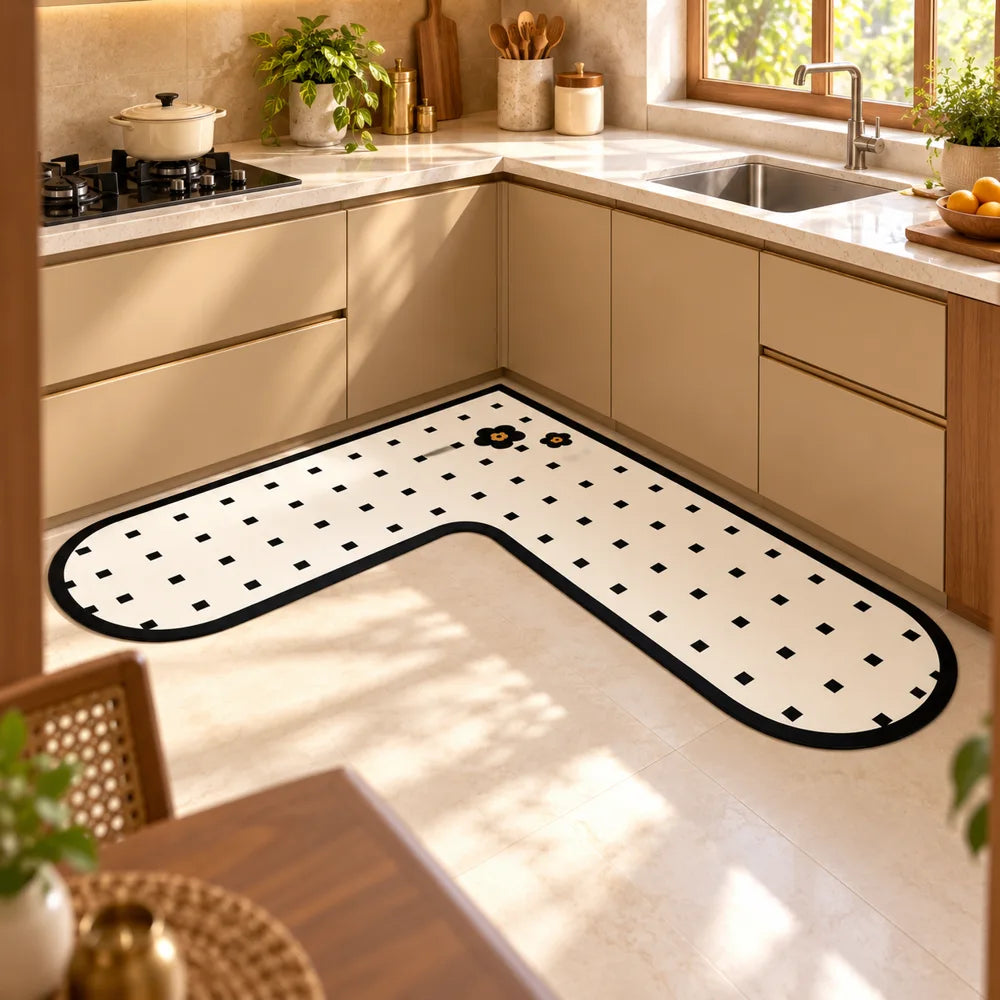 Maison L Mat Corner Blossom (120 × 120 cm) — view 3