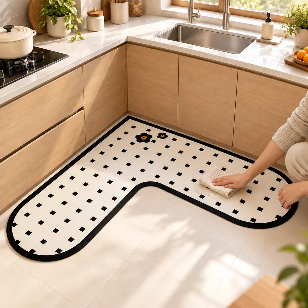 Maison L Mat Corner Blossom (120 × 120 cm) — view 4