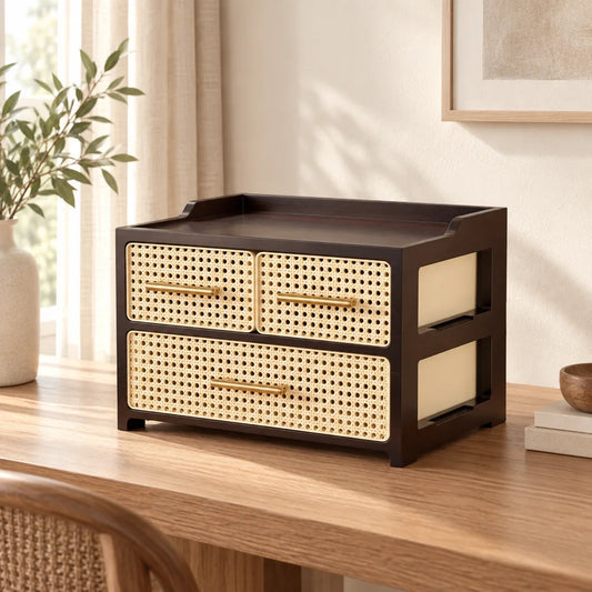 Woven Drawer Organiser Twin Top Drawers — view 1