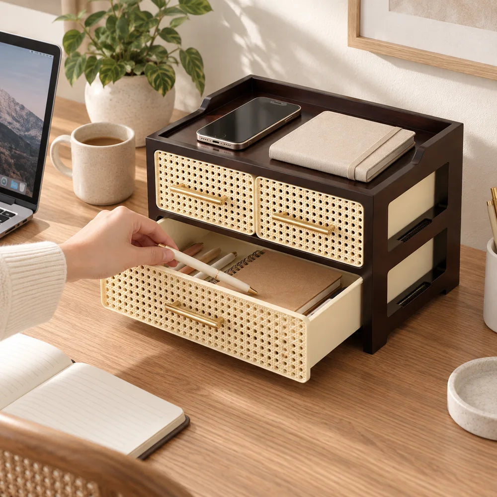 Woven Drawer Organiser Twin Top Drawers — view 2