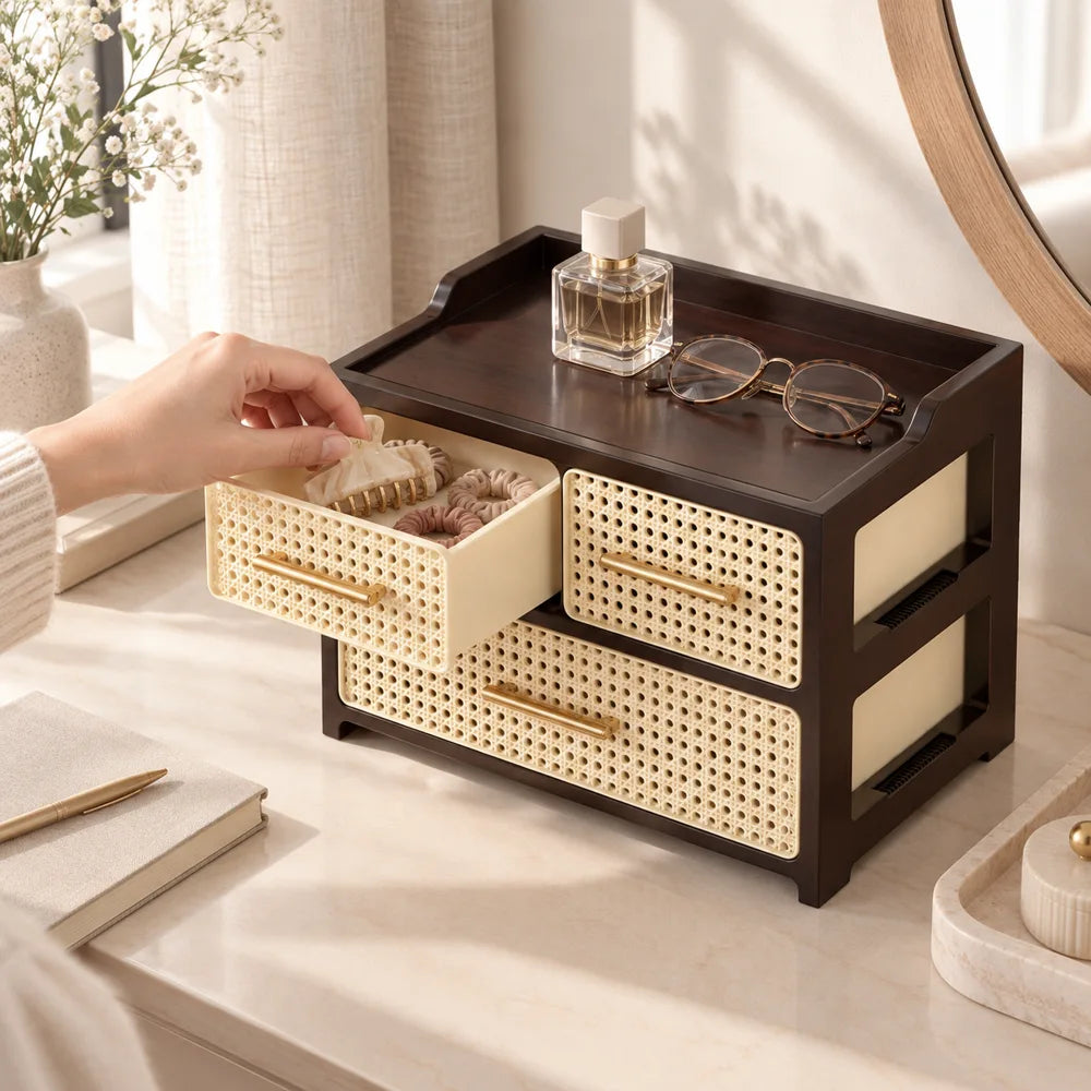 Woven Drawer Organiser Twin Top Drawers — view 3