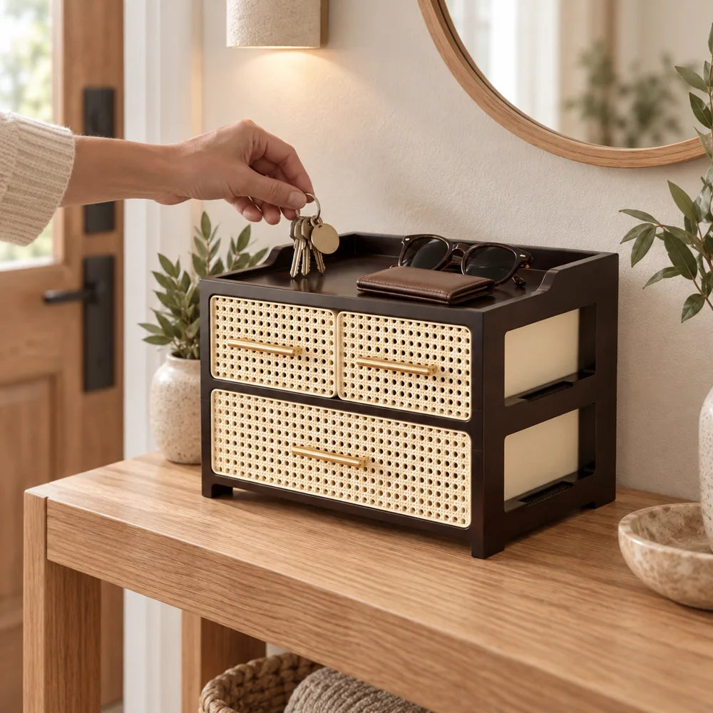 Woven Drawer Organiser Twin Top Drawers — view 4