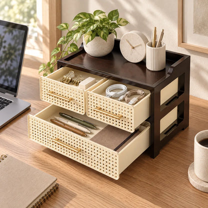 Woven Drawer Organiser Twin Top Drawers — view 5