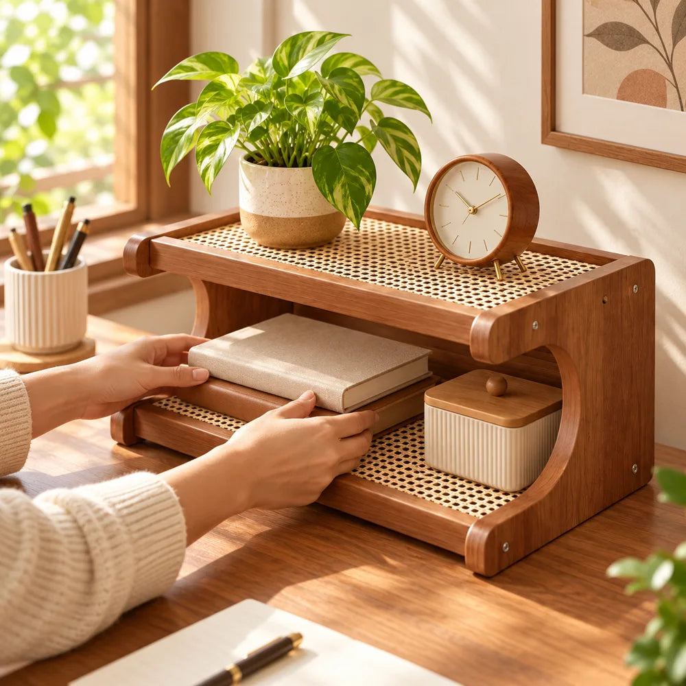 Vintage Desktop Shelf Woven (30 cm) — view 2