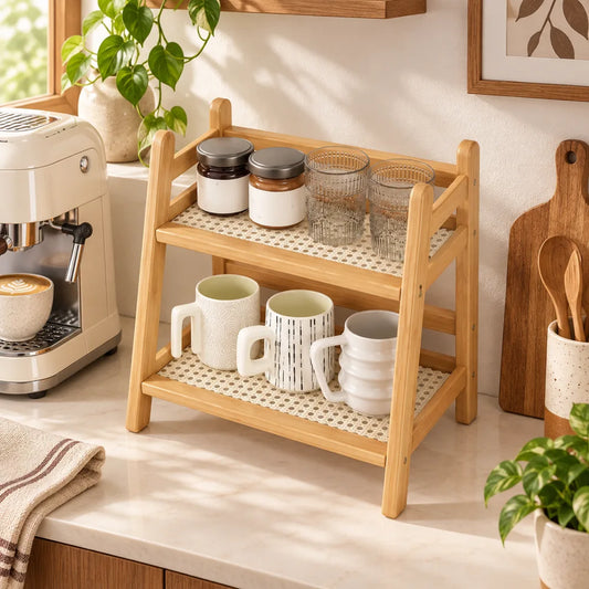 A frame Woven Desktop Shelf — view 1