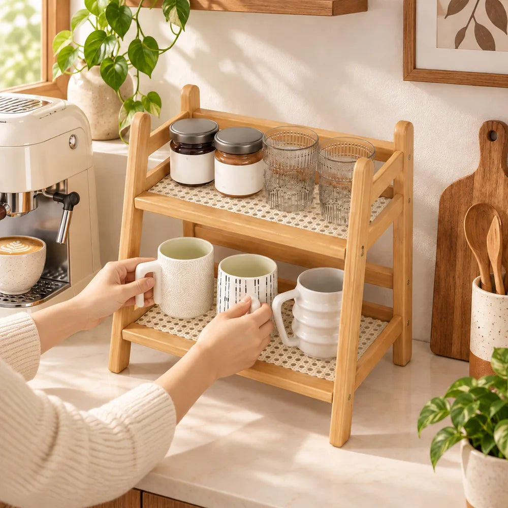 A frame Woven Desktop Shelf — view 2