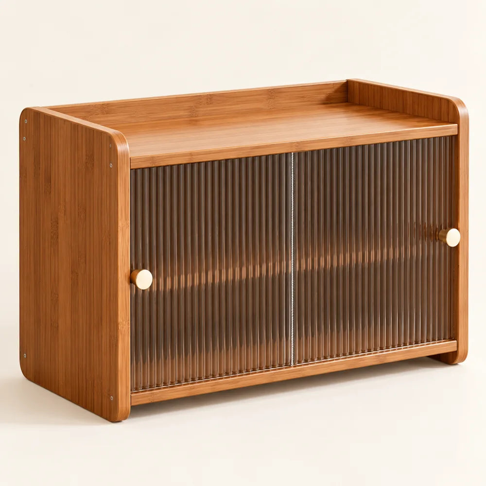 Woven door Corner Cup Cabinet (35 cm) — view 4