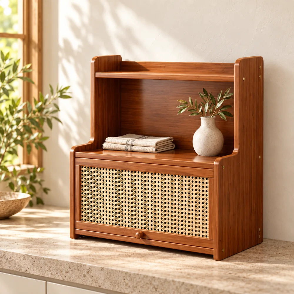 Vintage Woven Countertop Shelf (35 cm) — view 6