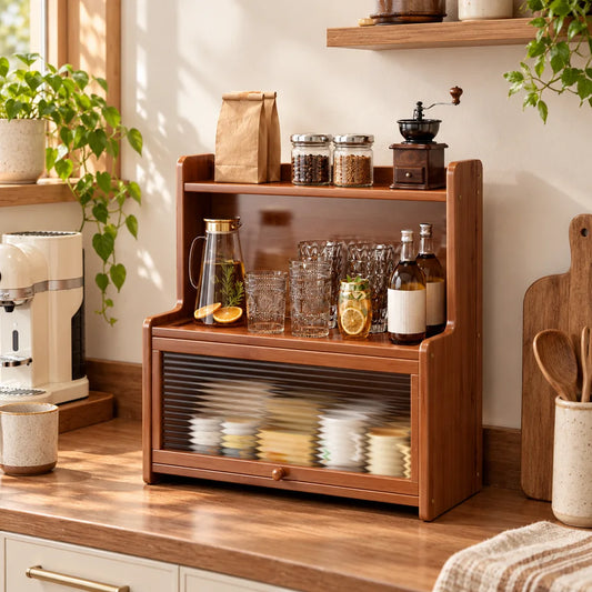 Vintage Reeded Countertop Shelf (35 cm) — view 1
