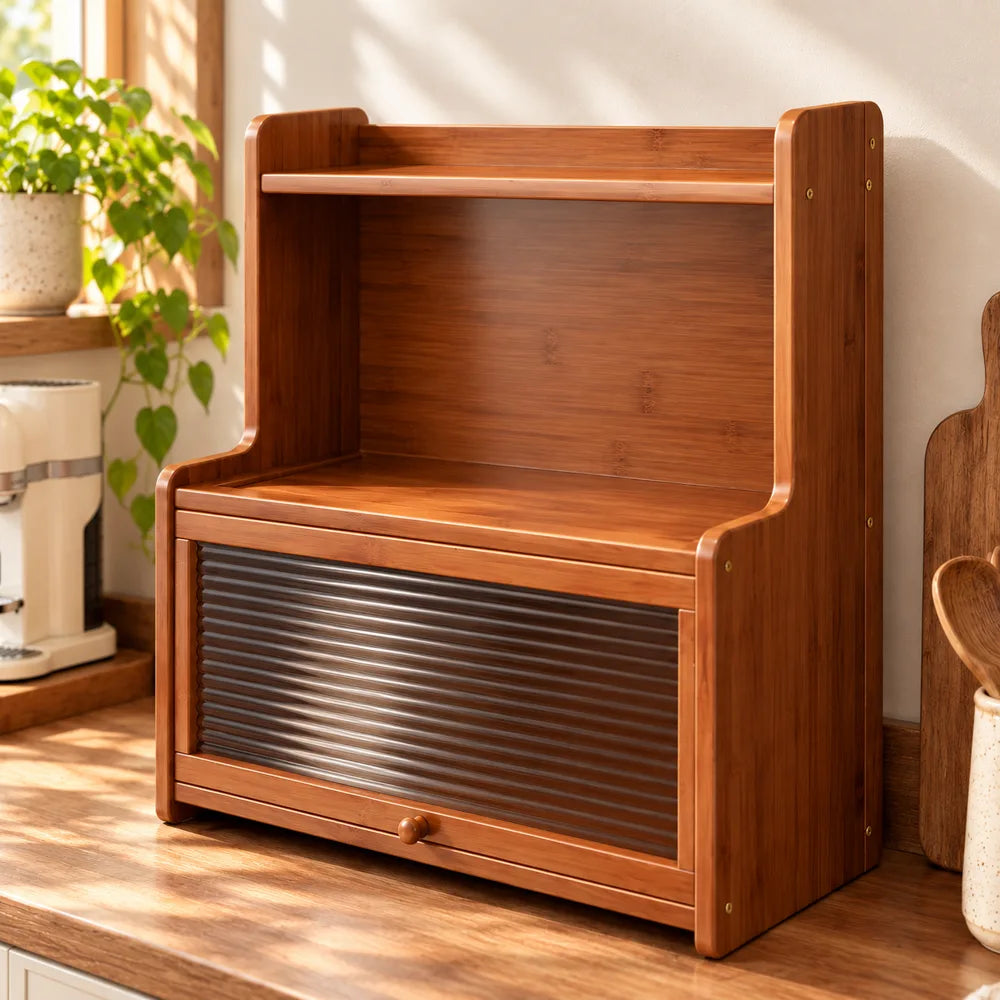 Vintage Reeded Countertop Shelf (35 cm) — view 4