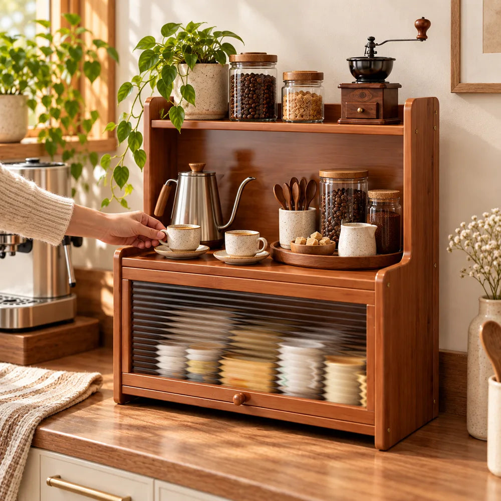 Vintage Reeded Countertop Shelf (35 cm) — view 5