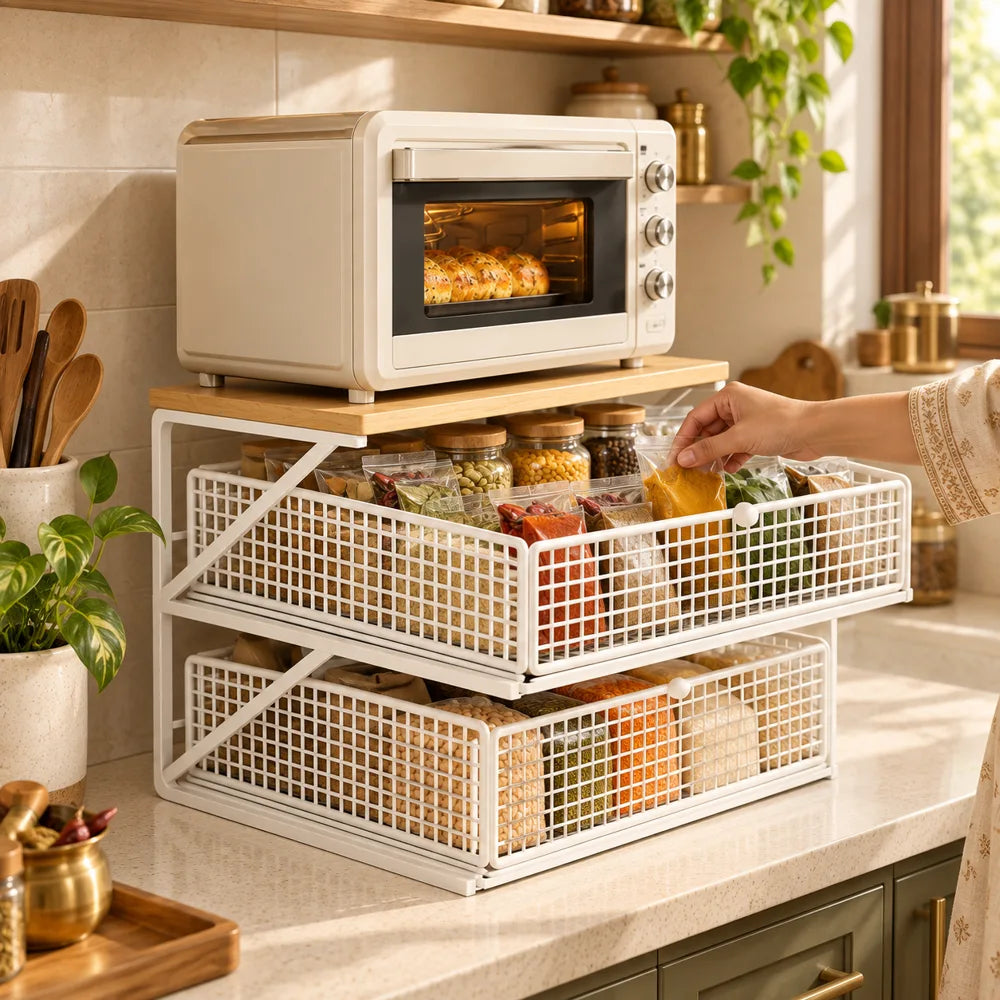 Pull-Out Appliance Rack Double Shelf — view 2