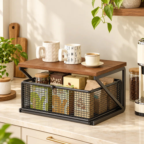 Coffee Station Drawer Stand Single Shelf — view 1