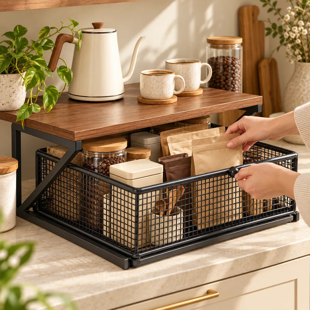 Coffee Station Drawer Stand Single Shelf — view 2