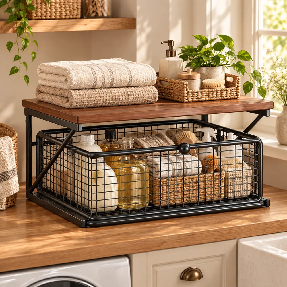 Vintage Coffee Stand Single Shelf — view 3