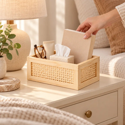 Natural Woven Mini Storage Tray — view 2