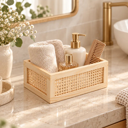 Natural Woven Mini Storage Tray — view 3
