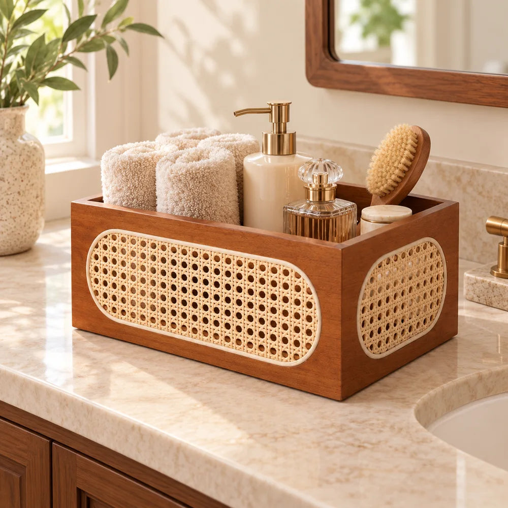 Vintage Open Storage Basket — view 3