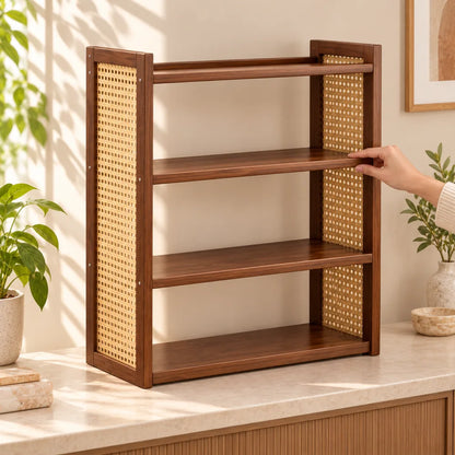 Vintage Pegboard Desktop Shelf (2 Tiers & 35 cm) — view 4